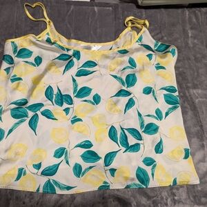 Lemon Print Camisole Top